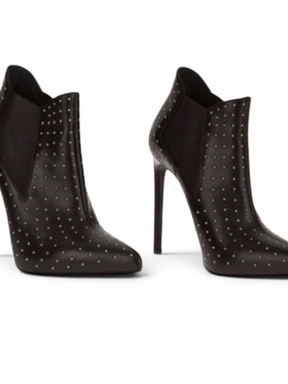 Saint Laurent black leather ankle boots Size 36 - Picture 2 of 7